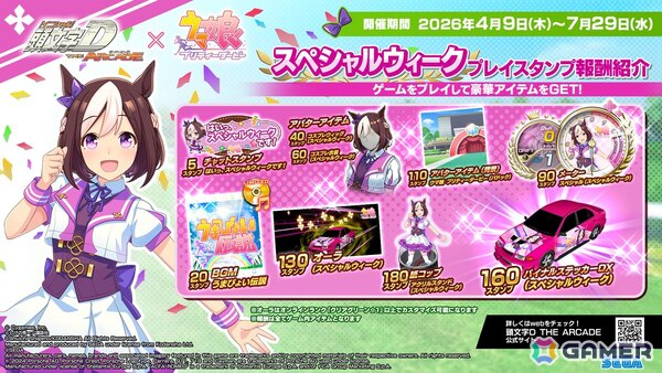 「頭文字D THE ARCADE」スペシャルウィーク、サイレンススズカ、トウカイテイオーがモチーフのアイテムが登場！「ウマ娘 プリティーダービー」コラボが4月9日より開催の画像22