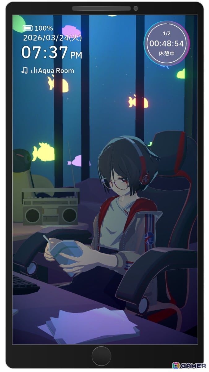 作業用アドベンチャー「Chill With You : Lo-Fi Story」iOS/Android版が配信！縦画面対応UIや壁紙モードなどスマホ向けに最適化の画像4