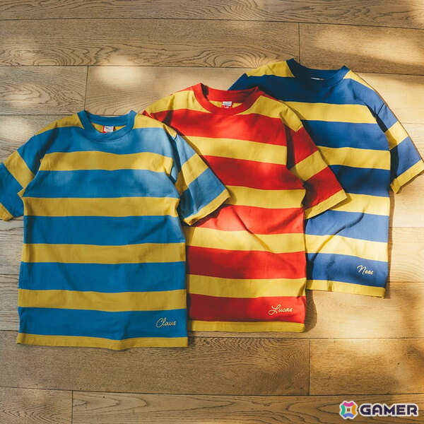 ネス、リュカ、クラウスのボーダーをカジュアルに落とし込んだWAREHOUSEとのコラボ商品「MOTHERのボーダーT」が4月10日に発売！の画像2
