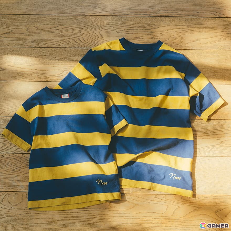 ネス、リュカ、クラウスのボーダーをカジュアルに落とし込んだWAREHOUSEとのコラボ商品「MOTHERのボーダーT」が4月10日に発売！の画像