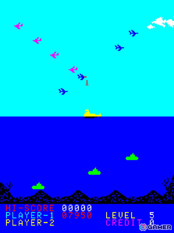 潜水艦シューティング「ポラリス」がアーケードアーカイブス/アーケードアーカイブ2として4月9日に配信！の画像