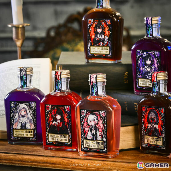 「魔法少女ノ魔女裁判」桜羽エマら6名をモチーフにしたコンセプチュアルクラフトコーラの予約受付が開始！の画像