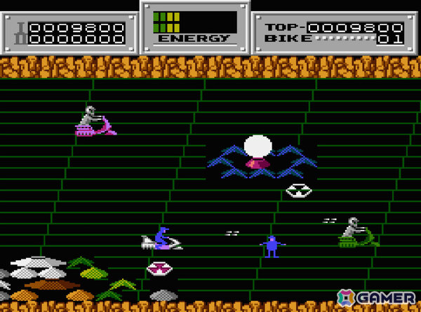 救助用ホバーリングバイクに乗って捕虜たちを回収しながら戦うSTG「コンソールアーカイブス セクロス」がPS5/Switch 2で4月9日に配信！の画像