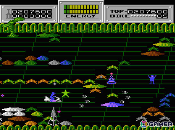 救助用ホバーリングバイクに乗って捕虜たちを回収しながら戦うSTG「コンソールアーカイブス セクロス」がPS5/Switch 2で4月9日に配信！の画像