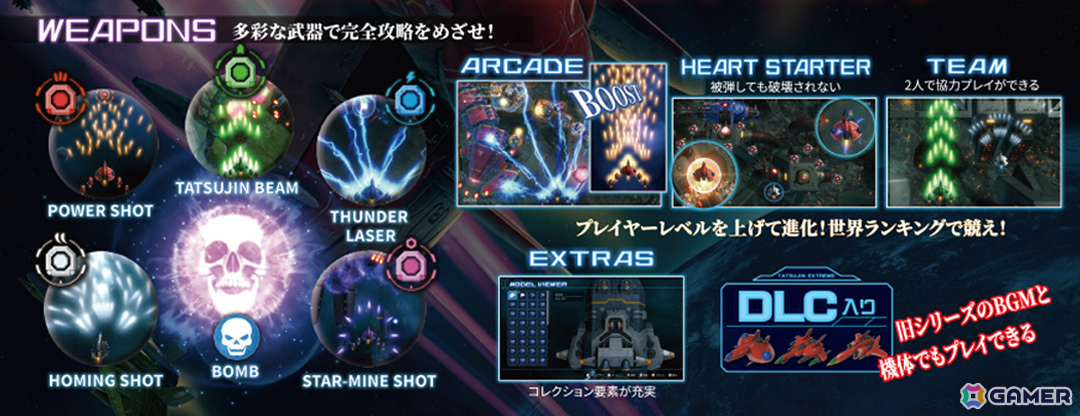 「TATSUJIN」シリーズ完全新作「TATSUJIN EXTREME」の発売日が7月30日に決定!PS5/Switch 2パッケージ版の予約受付も開始の画像