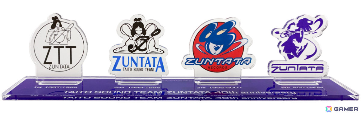 ZUNTATA40周年記念 歴代ロゴ アクリルスタンド 4種セット