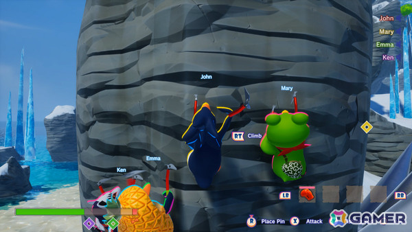 ペンギン・クライマーズのゲーム画面