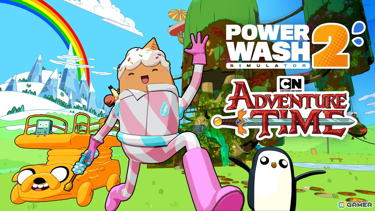 高圧洗浄シミュレーター「PowerWash Simulator 2」追加DLC「アドベンチャー・タイム」スペシャルパックが配信！の画像