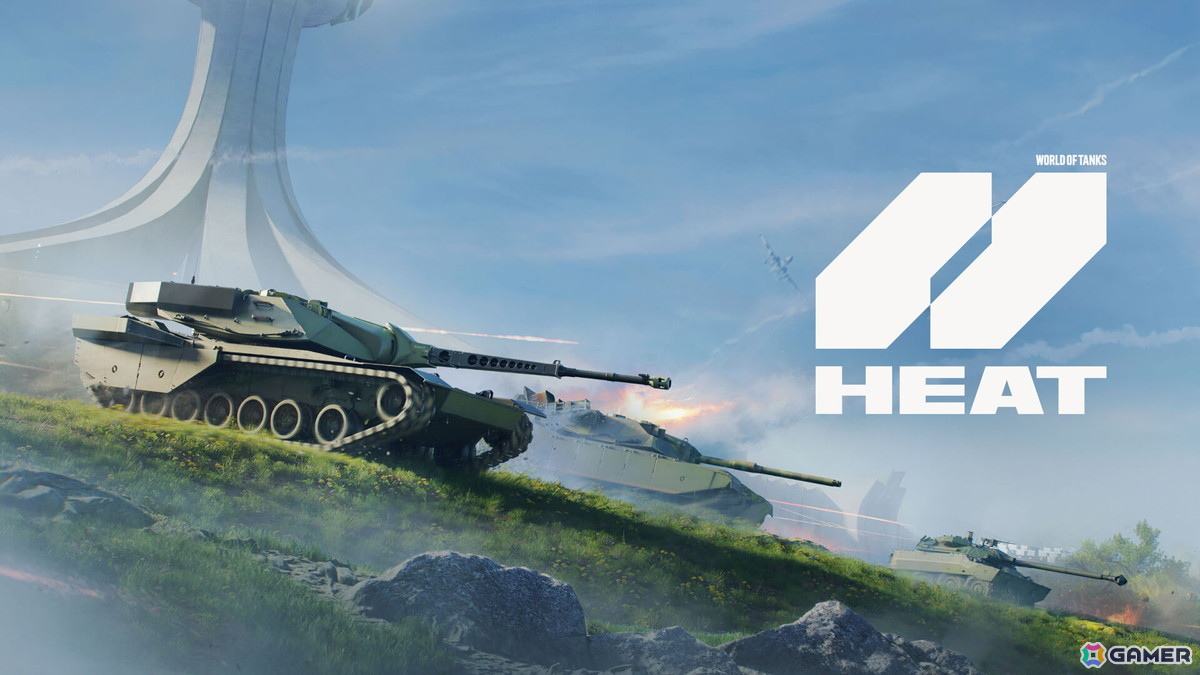 World of Tanks: HEATのロゴと戦車