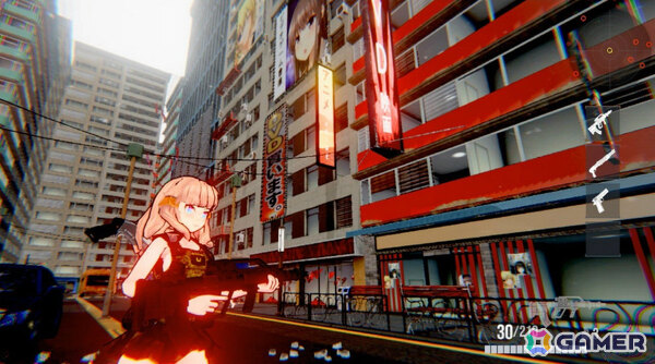 巨大な都市で美少女たちが熾烈な銃撃戦を繰り広げるアニメ風TPS「カワイイフォース リバティライン」がSwitchで配信中！の画像8