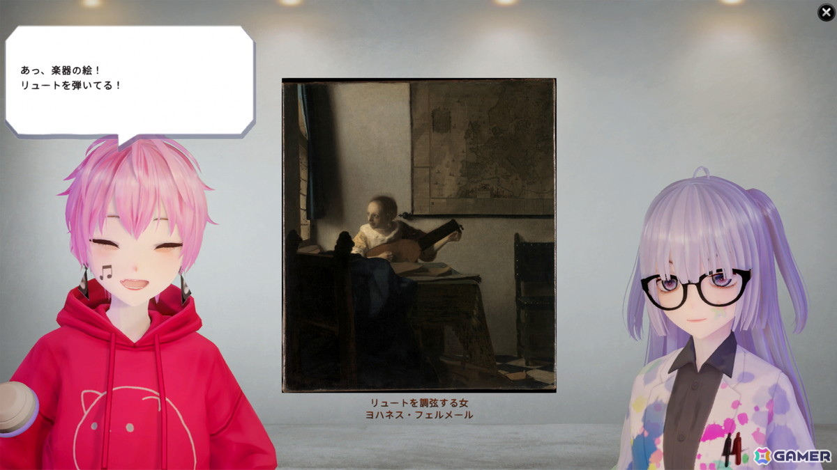VTuber・儒烏風亭らでんさんをきっかけに制作されたパズルゲーム「2つの言語　-リンと澪とメトロポリタン美術館-」のSteamストアページが公開！の画像4
