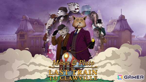 動物ミステリーADV「Moses ＆ Plato - Last Train to Clawville」が4月14日にリリース！チベスナ探偵の特性を活かした独特な操作体験が楽しめるの画像1