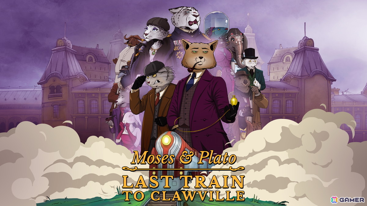 動物ミステリーADV「Moses ＆ Plato - Last Train to Clawville」が4月14日にリリース！チベスナ探偵の特性を活かした独特な操作体験が楽しめるの画像