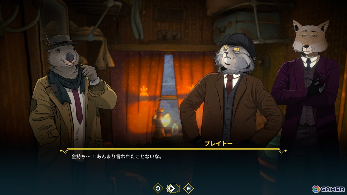 動物ミステリーADV「Moses ＆ Plato - Last Train to Clawville」が4月14日にリリース！チベスナ探偵の特性を活かした独特な操作体験が楽しめるの画像9