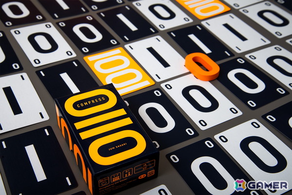 0と1の並びを記録するカードゲーム「コンプレス」がゲームマーケット2026春で発売!限られた手札で“メモ”を構築するシンプルながらも奥深いゲーム性に注目の画像