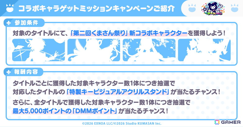 「ガールズクリエイション」や「フラワーナイトガール」など5タイトルがコラボする「第二回くまさん祭り」が開催！の画像