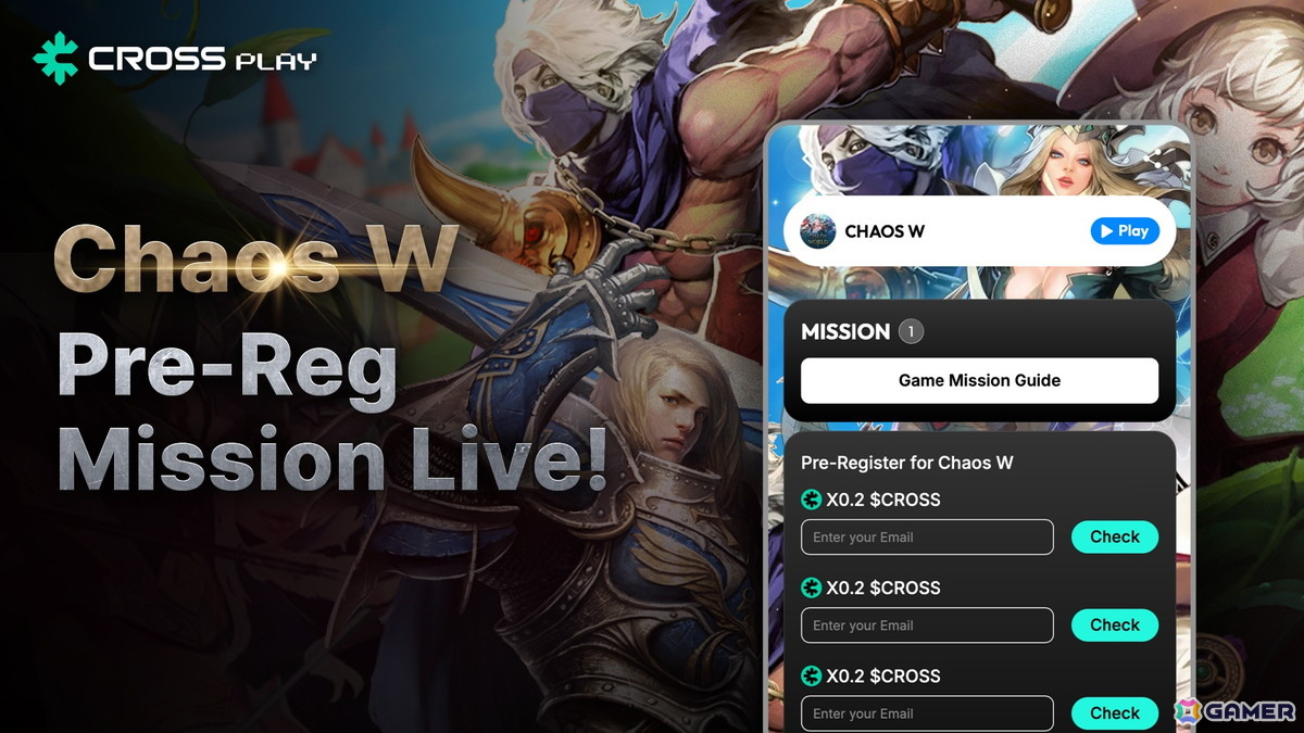 プレイが価値になる新体験MMORPG「CHAOS WORLD」がVFUN×CROSS連携で始動─戦略×成長×プレイヤー主導経済を融合の画像