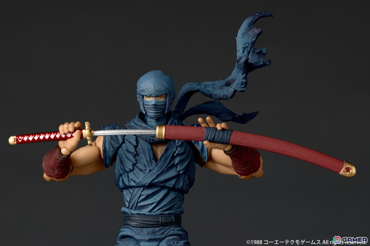 「忍者龍剣伝」龍剣で魔を断つ龍の忍者リュウ・ハヤブサが伝説の始まりの姿で立体化！力強くしなやかな忍者アクションポーズを自在に決められるの画像