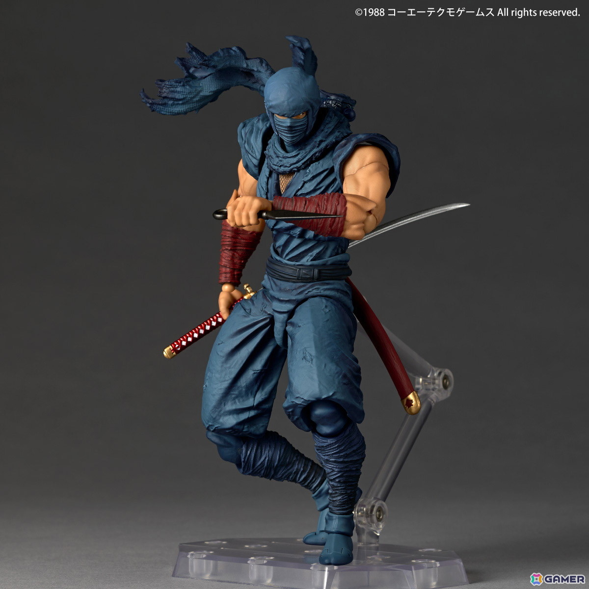 「忍者龍剣伝」龍剣で魔を断つ龍の忍者リュウ・ハヤブサが伝説の始まりの姿で立体化！力強くしなやかな忍者アクションポーズを自在に決められるの画像
