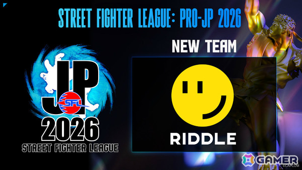 RIDDLE ORDERが「ストリートファイターリーグ: Pro-JP 2026」に新チームとして参画！の画像1