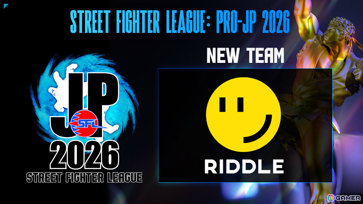 RIDDLE ORDERが「ストリートファイターリーグ: Pro-JP 2026」に新チームとして参画！の画像