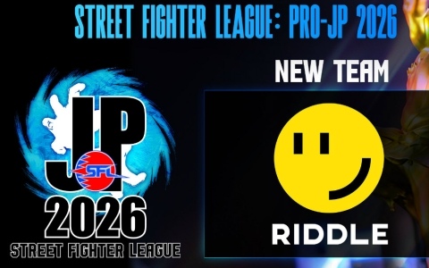RIDDLE ORDERが「ストリートファイターリーグ: Pro-JP 2026」に新チームとして参画！
