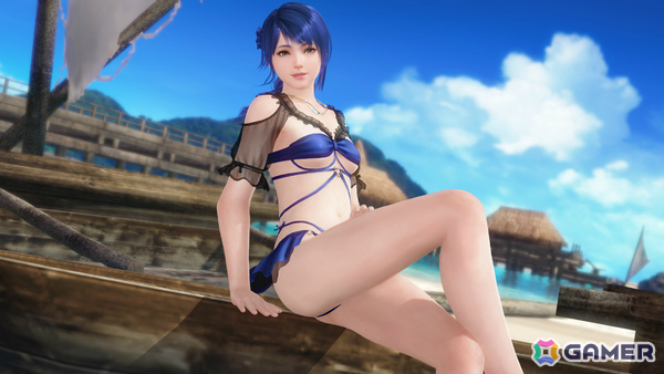 「DEAD OR ALIVE XVV」青を基調としたビキニとシースルーの袖が特徴的なSSR水着「アクア・バンドゥ」が登場！の画像2