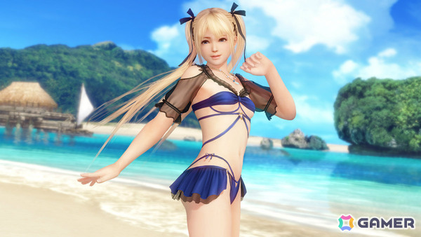 「DEAD OR ALIVE XVV」青を基調としたビキニとシースルーの袖が特徴的なSSR水着「アクア・バンドゥ」が登場！の画像3