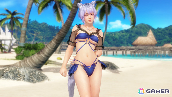 「DEAD OR ALIVE XVV」青を基調としたビキニとシースルーの袖が特徴的なSSR水着「アクア・バンドゥ」が登場！の画像5