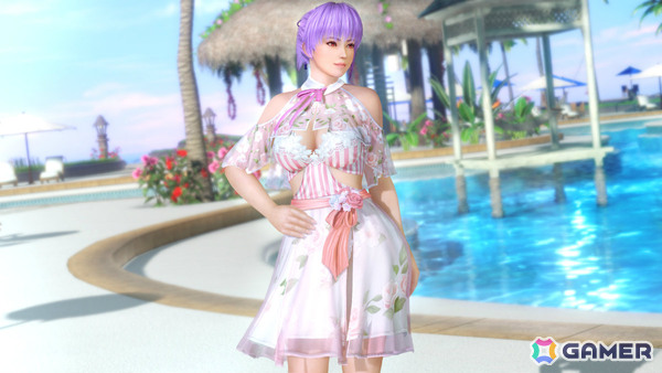 「DEAD OR ALIVE XVV」青を基調としたビキニとシースルーの袖が特徴的なSSR水着「アクア・バンドゥ」が登場！の画像6