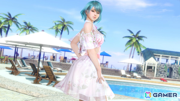「DEAD OR ALIVE XVV」青を基調としたビキニとシースルーの袖が特徴的なSSR水着「アクア・バンドゥ」が登場！の画像7