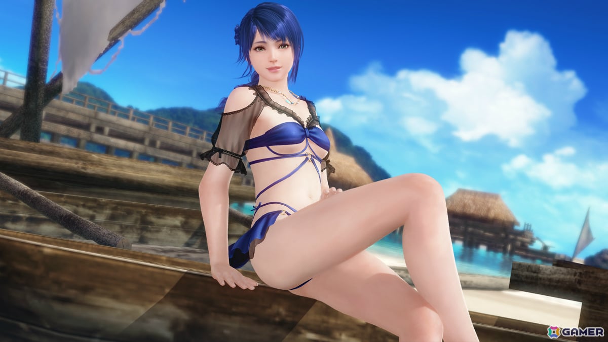 「DEAD OR ALIVE XVV」青を基調としたビキニとシースルーの袖が特徴的なSSR水着「アクア・バンドゥ」が登場！の画像