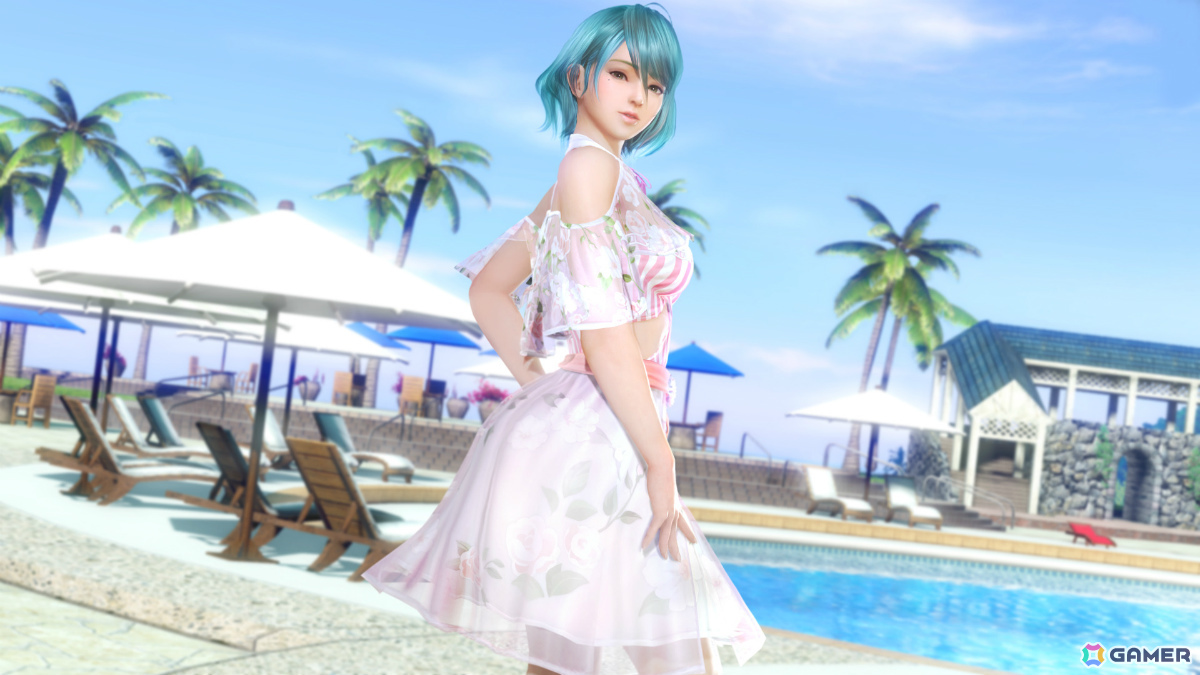「DEAD OR ALIVE XVV」青を基調としたビキニとシースルーの袖が特徴的なSSR水着「アクア・バンドゥ」が登場！の画像