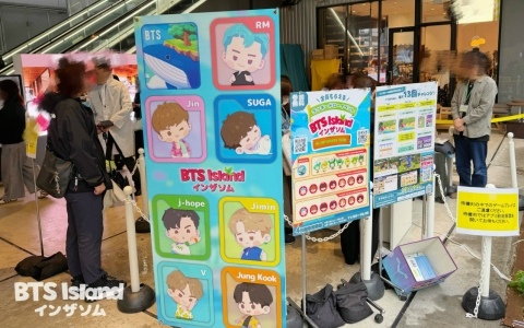 「BTS Island:インザソム」渋谷で行われたオフラインイベントの初週レポートが公開！ラッキードローに長蛇の列、特設フォトスポットも登場