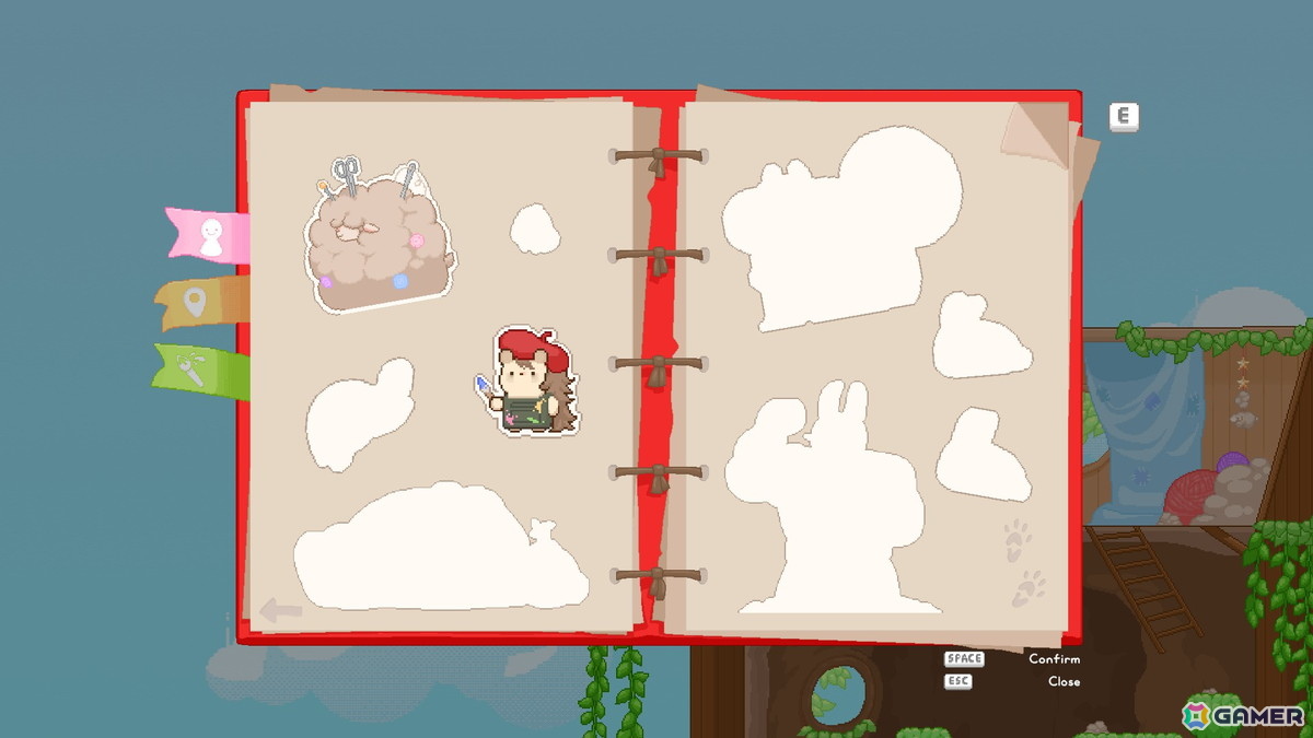 Hamstoryのゲームプレイ画面、ジャンプアクション