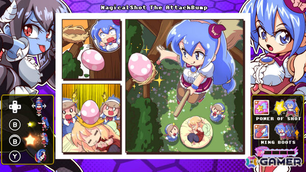 魔法弾で敵を吹き飛ばし壁に激突させる見下ろし型2Dアクション「ツクールシリーズ　マジカルショット・ザ・アタックバンプ☆」がリリース！の画像3