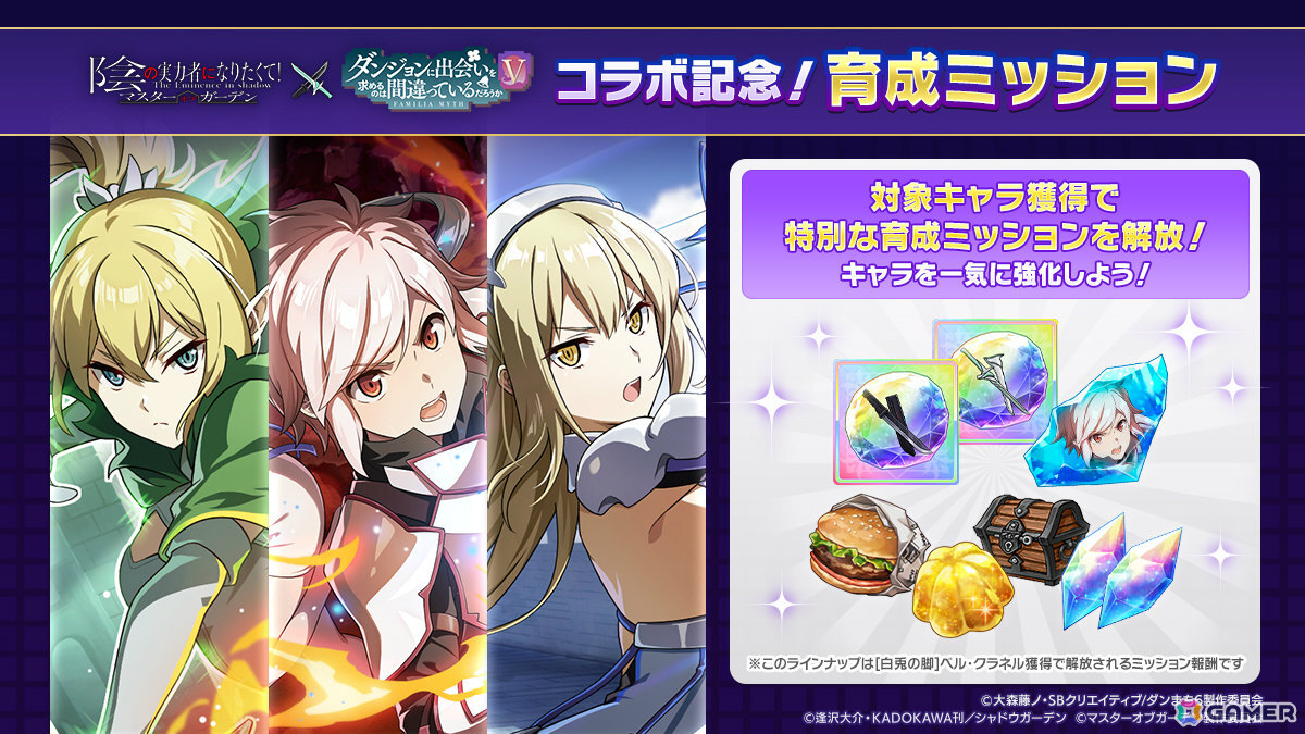 陰の実力者になりたくて！マスターオブガーデン」×アニメ「ダンまちV