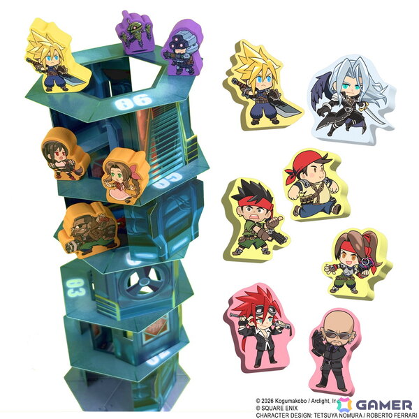 「FFVII」をモチーフに仲間と協力して不安定なビルを登っていくドキドキの協力型バランスボードゲームが11月6日に発売！の画像3