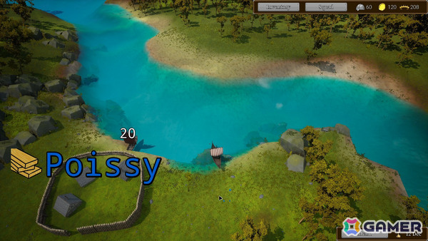 ヴァイキングの船団が海を航行する様子