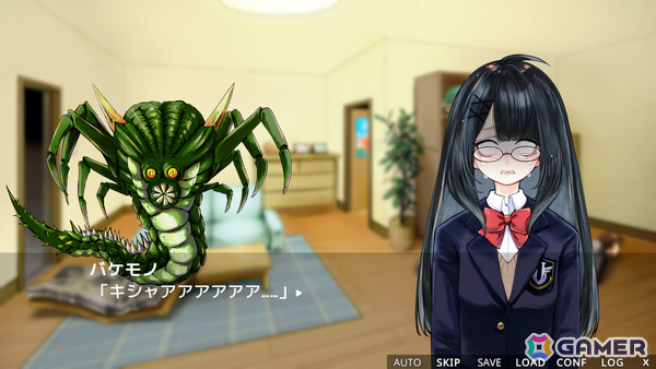 ゲーム内の室内探索の様子