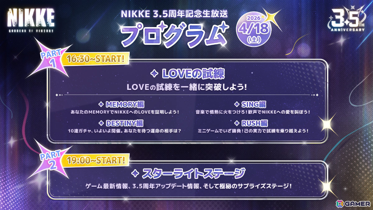 「勝利の女神：NIKKE」3.5周年記念生放送の最終予告情報が公開！伊織もえさん、田中理恵さん、徳井青空さん、Foyさんらゲストが出演の画像2