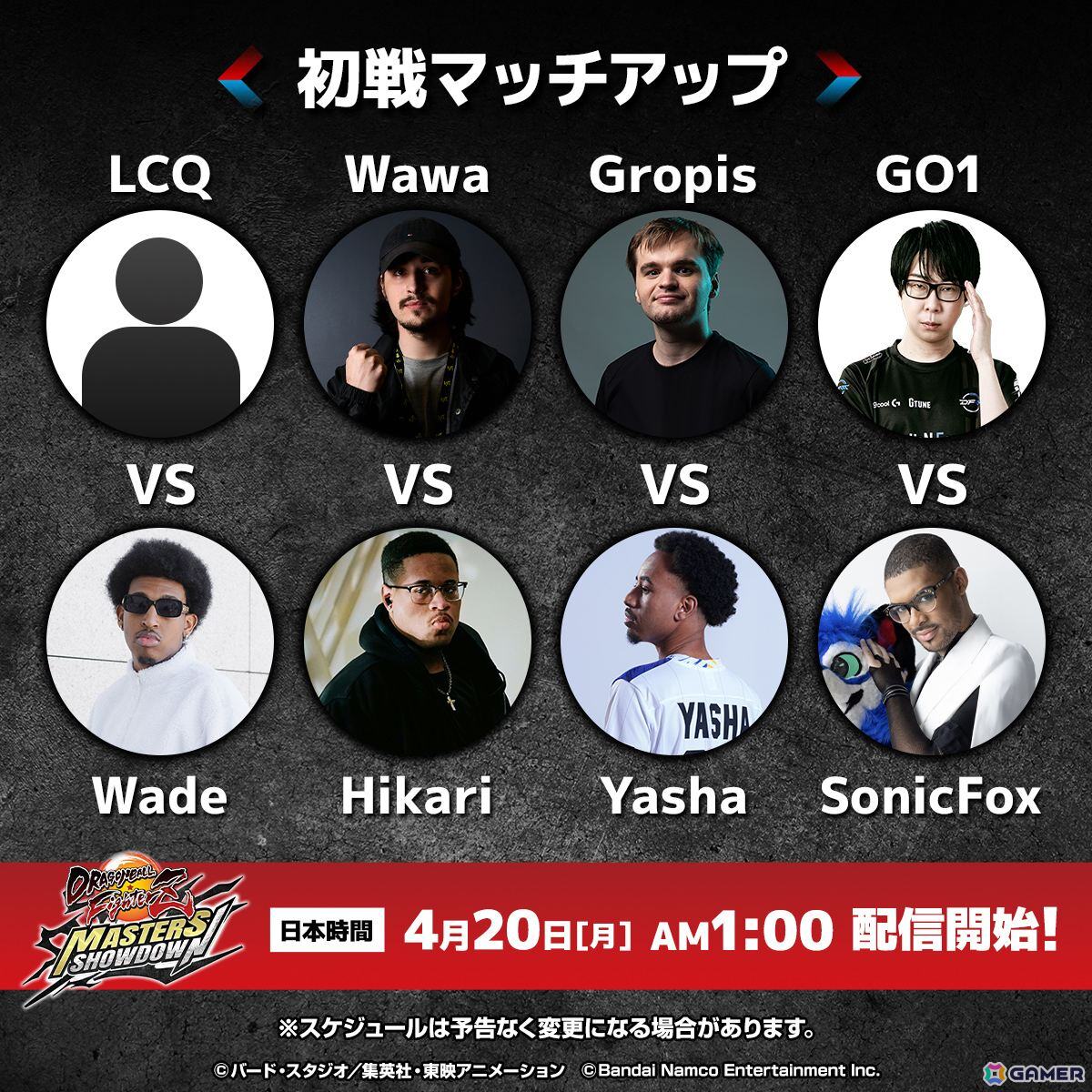 「ドラゴンボールゲームスバトルアワー2026」で開催される大会「ドラゴンボール ファイターズ Masters Showdown」の日本語ミラーが配信決定！の画像