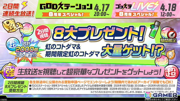 「コトダマン」8周年記念イベントが4月18日より開催！虹属性のグランドコトダマン・ンヘループ（天佑）が登場、虹のコトダマ5,000個を獲得可能なイベントパネルもの画像11