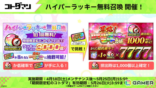 「コトダマン」8周年記念イベントが4月18日より開催！虹属性のグランドコトダマン・ンヘループ（天佑）が登場、虹のコトダマ5,000個を獲得可能なイベントパネルもの画像17