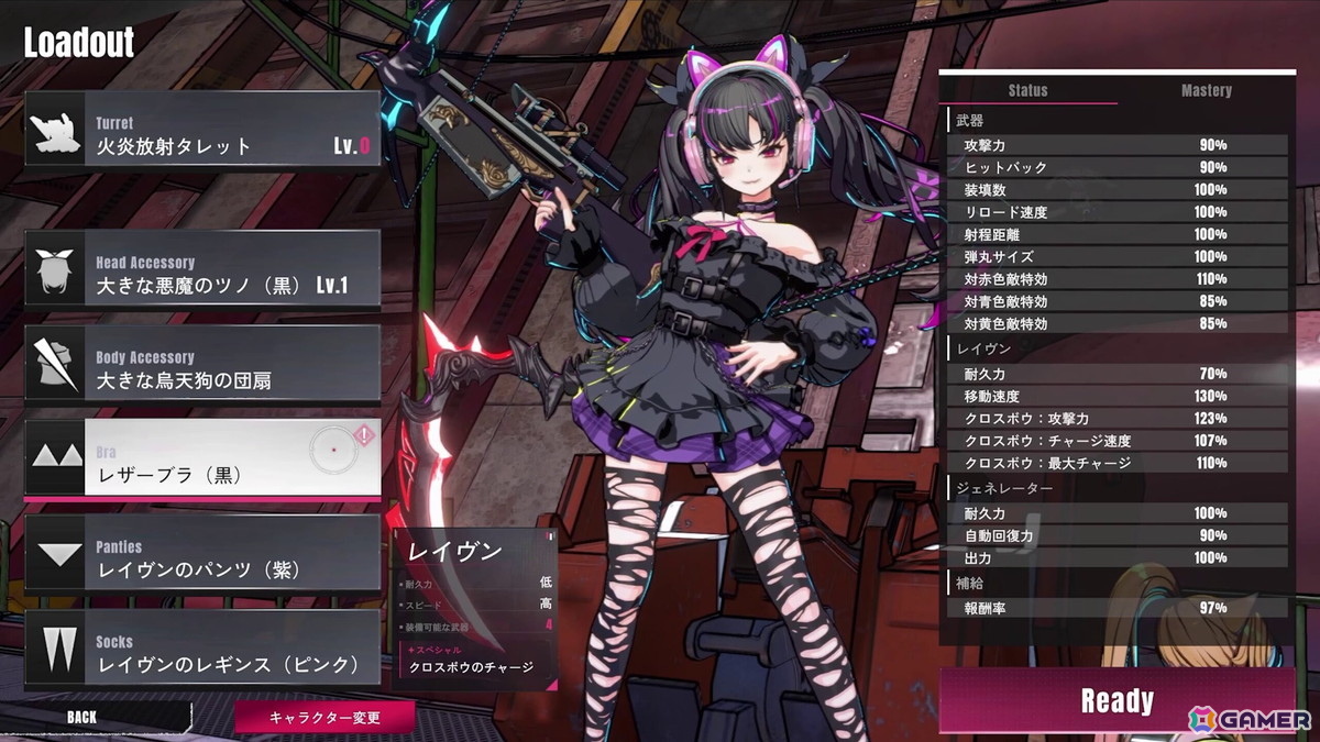 「タレットと少女」スピーディで個性的な新キャラ「レイヴン」が参戦！進行システム「ショップ」やカスタマイズ要素の拡張、フォトモードの強化もの画像