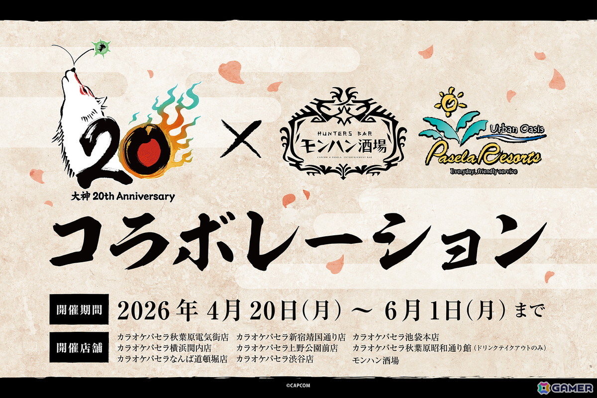 「大神」シリーズ20周年を記念した特設サイトがオープン！島崎麻里氏の描き下ろしの20周年記念アートも公開の画像