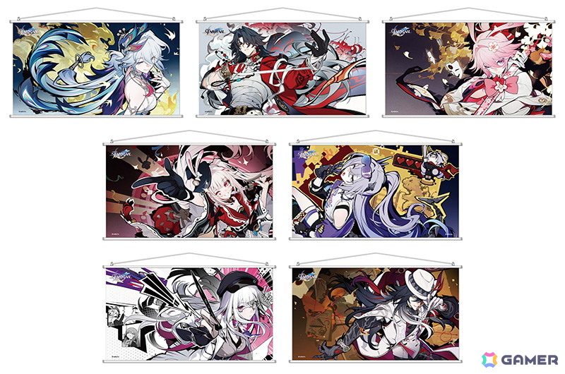 スタレ」爻光や火花、緋英、銀狼のイラストを使用したマウスパッド