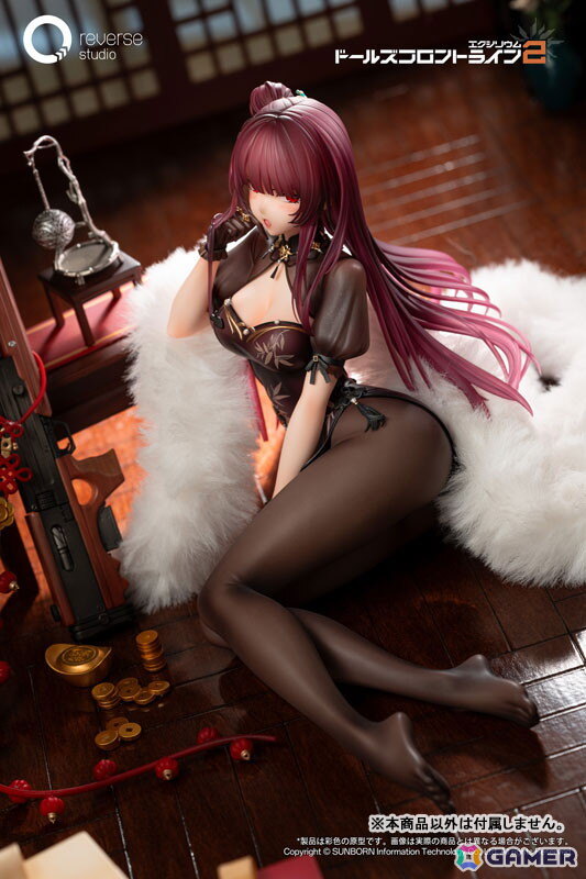 「ドルフロ2」より戦術人形・マキアートが艶やかな「花影重」スキンの姿で立体化！しとやかで色気漂うポージングを1/6スケールで忠実に再現の画像4