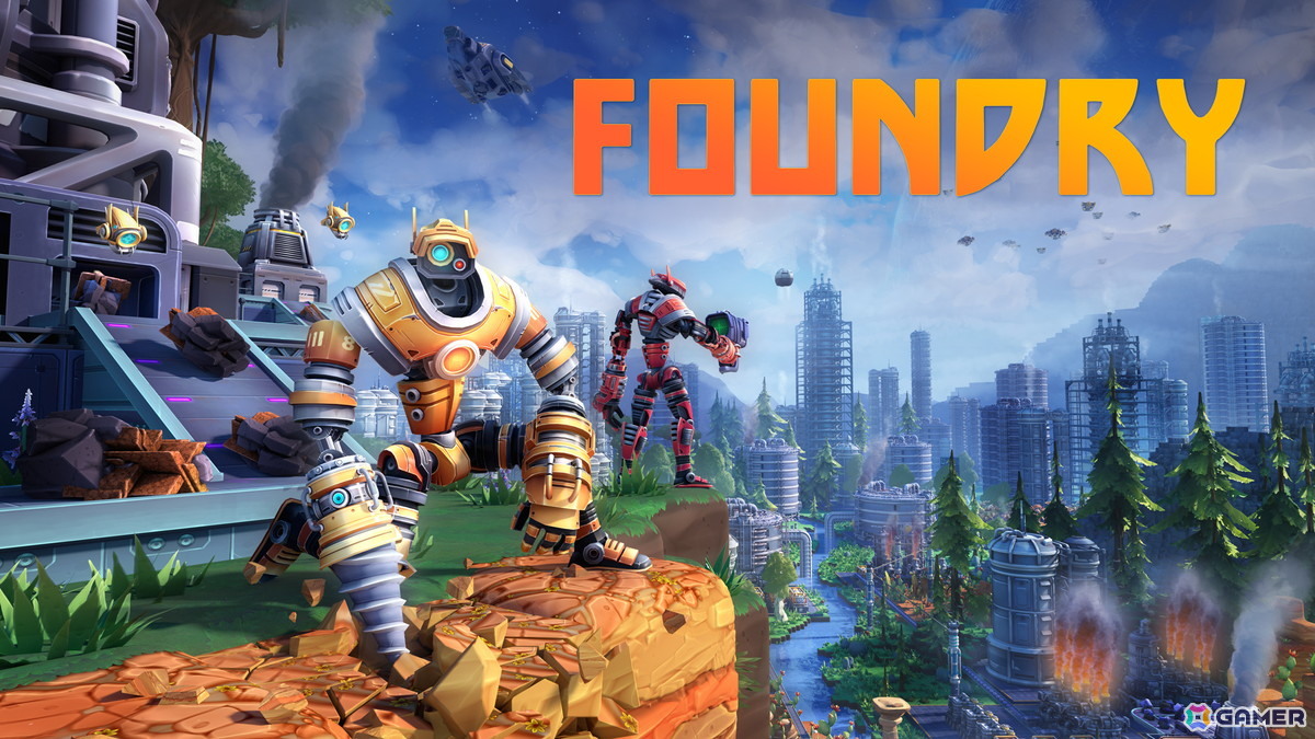 工場建設・自動化サンドボックスゲーム「FOUNDRY」のアップデート「Rails & Reactors」が4月28日に配信!列車×巨大発電で工場は新次元への画像