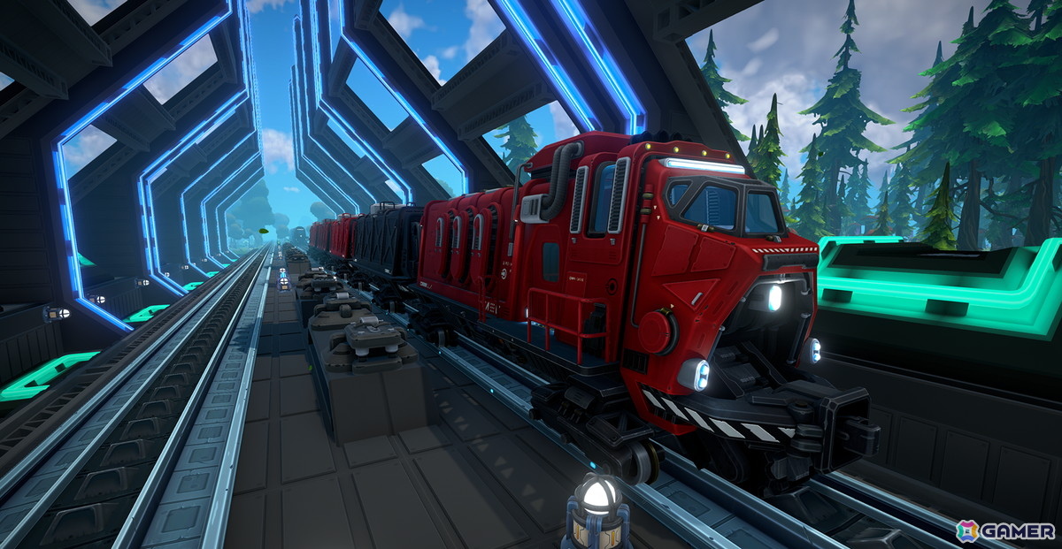 工場建設・自動化サンドボックスゲーム「FOUNDRY」のアップデート「Rails & Reactors」が4月28日に配信!列車×巨大発電で工場は新次元への画像